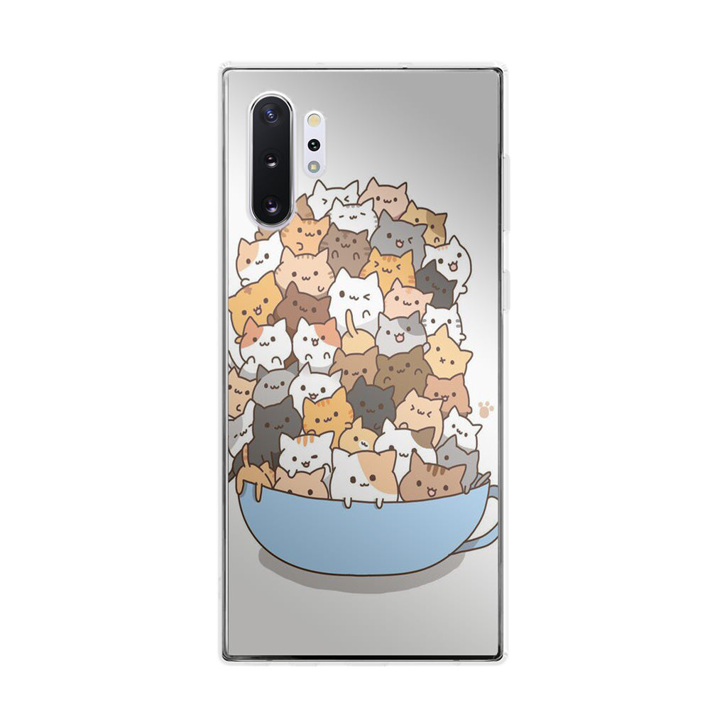 Cats on A Bowl Galaxy Note 10 Plus Case