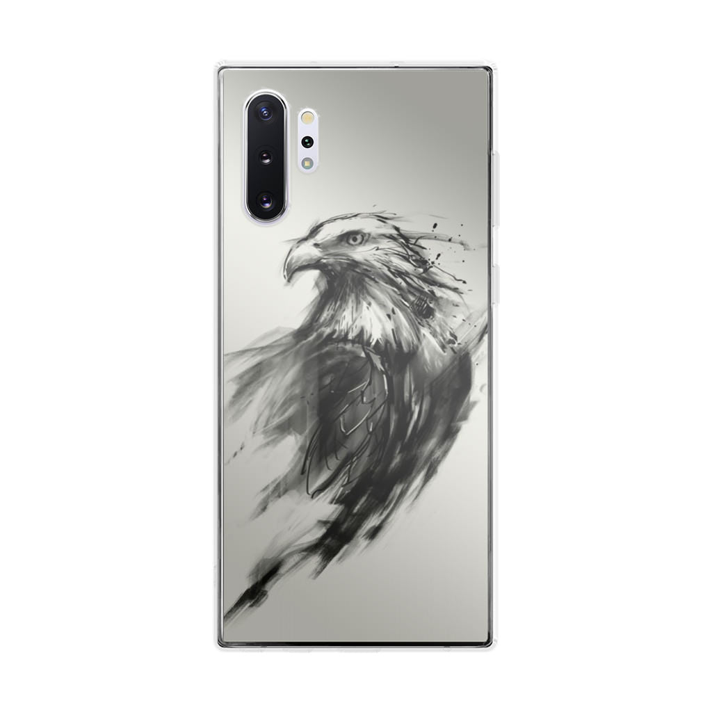 Eagle Art Black Ink Galaxy Note 10 Plus Case