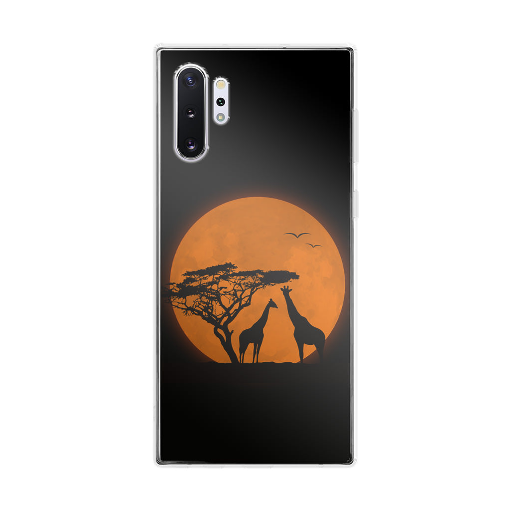 Giraffes Silhouette Galaxy Note 10 Plus Case