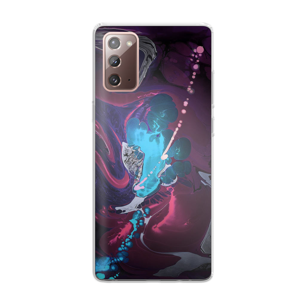 Abstract Purple Blue Art Galaxy Note 20 Case