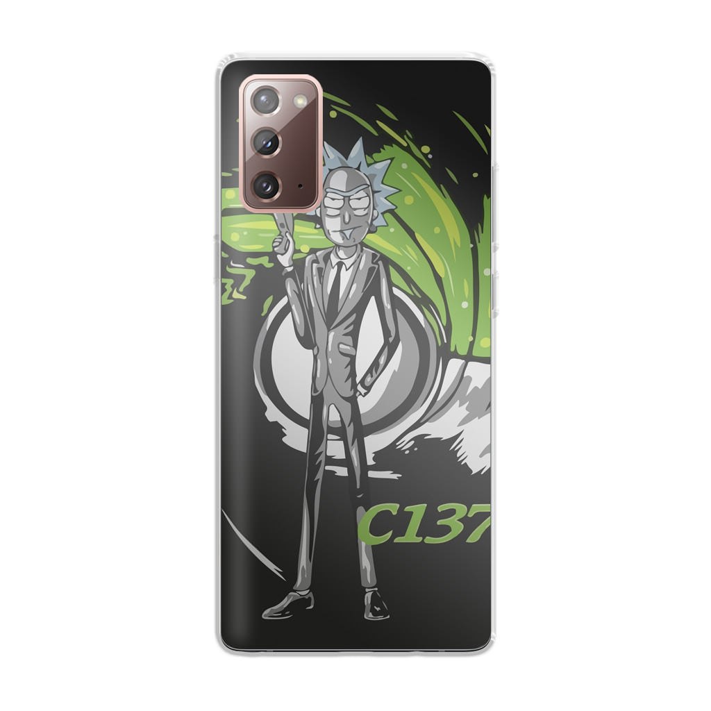 Rick Sanchez Agent C137 Galaxy Note 20 Case