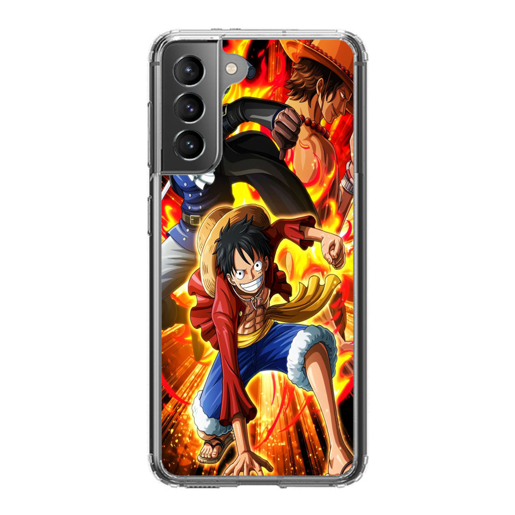 Ace Sabo Luffy Brotherhood Galaxy S21 / S21 Plus / S21 FE 5G Case