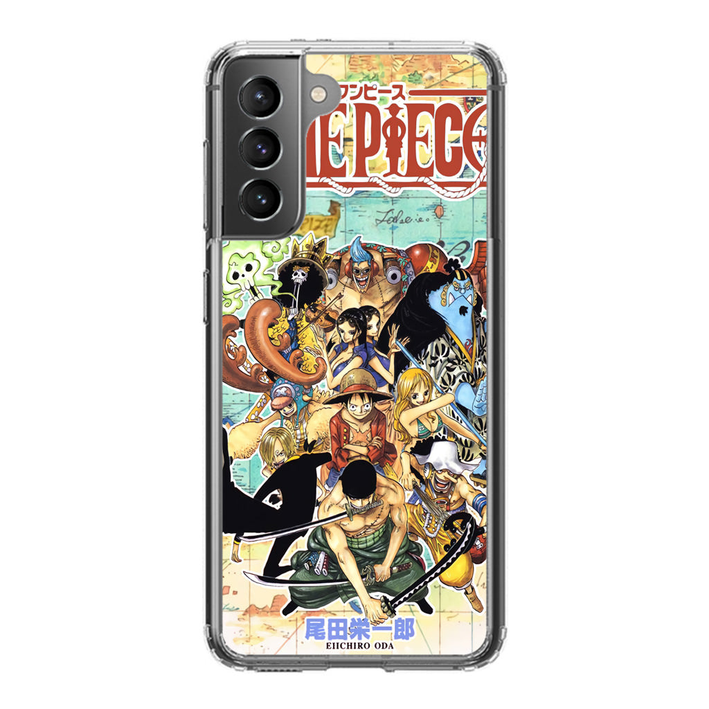 One Piece Comic Straw Hat Pirate Galaxy S21 / S21 Plus / S21 FE 5G Case