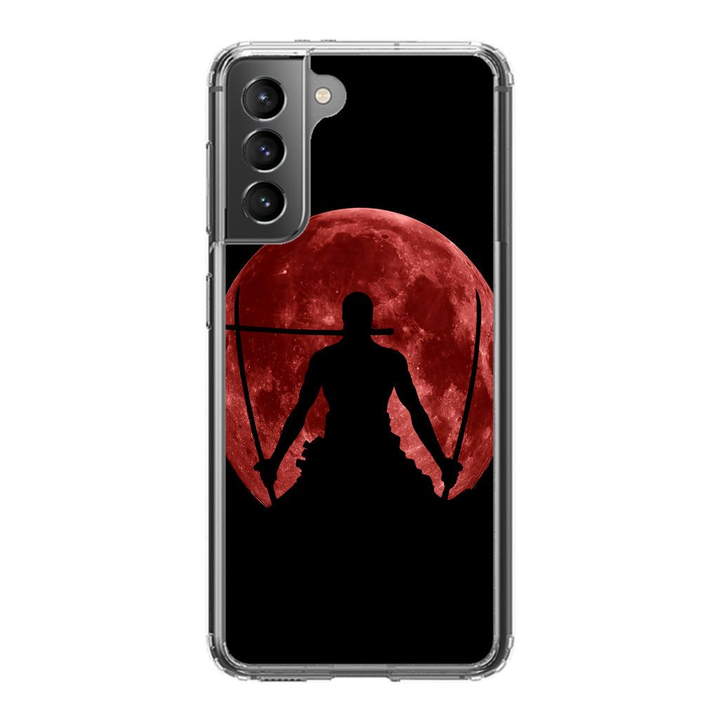Silhouette Of Zoro In Santoryu Mode Galaxy S21 / S21 Plus / S21 FE 5G Case