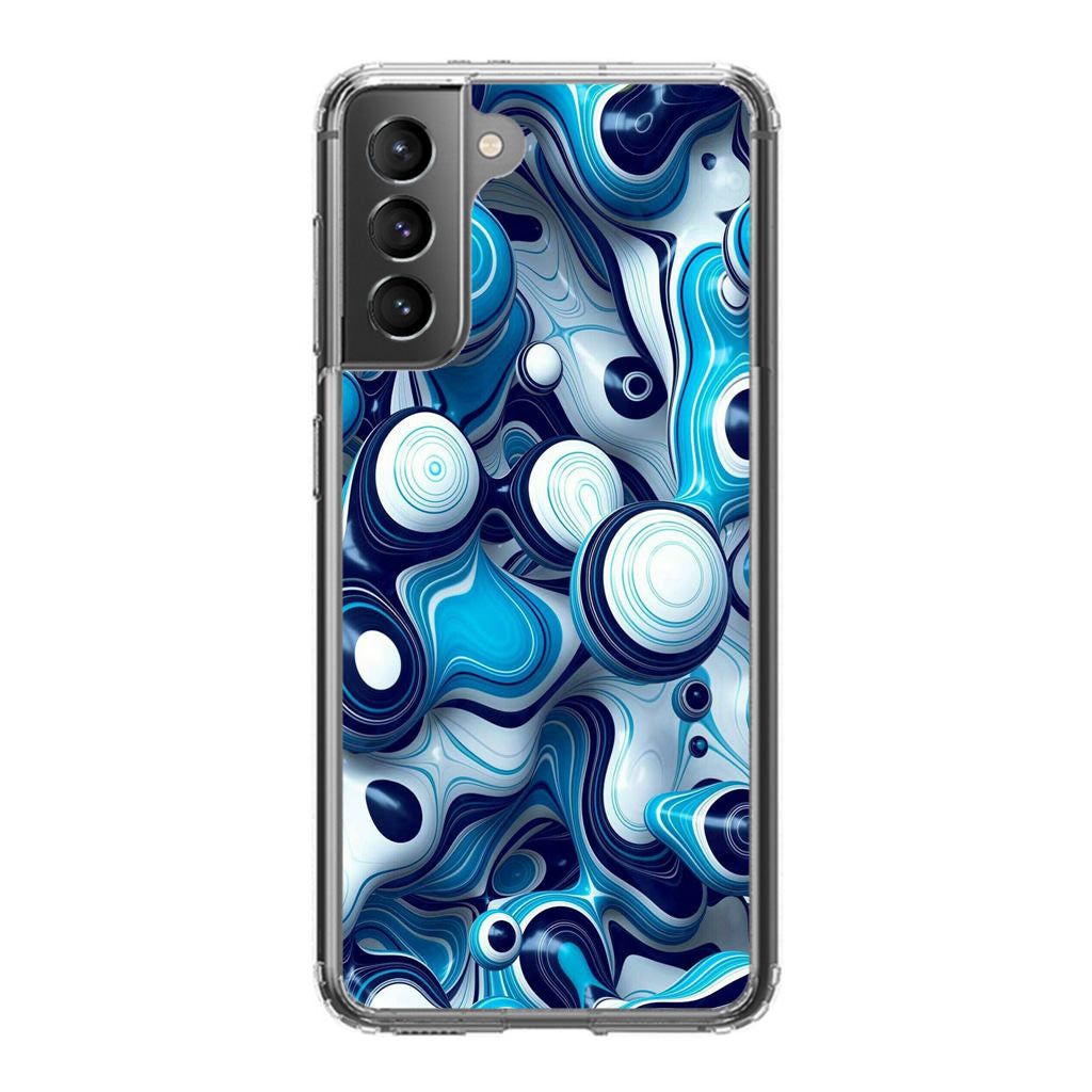 Abstract Art All Blue Galaxy S21 / S21 Plus / S21 FE 5G Case