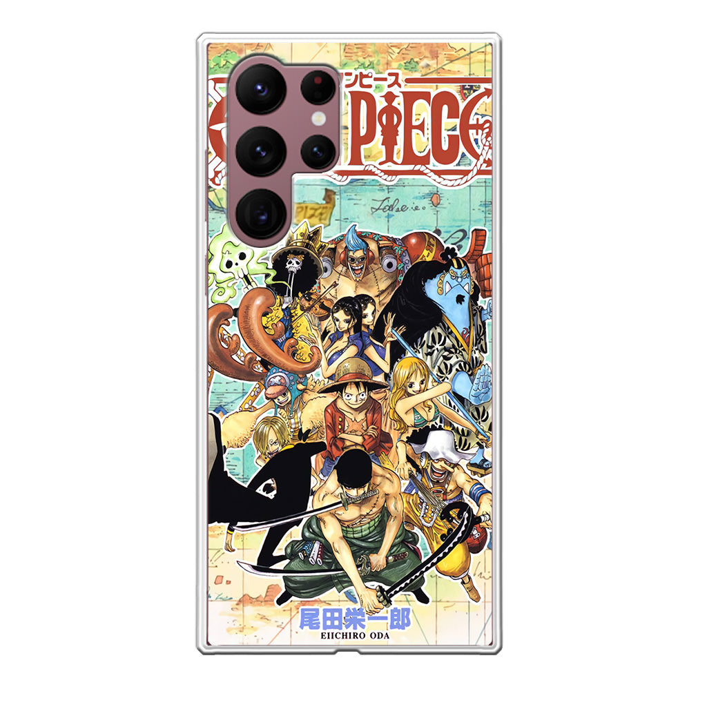 One Piece Comic Straw Hat Pirate Galaxy S22 Ultra 5G Case