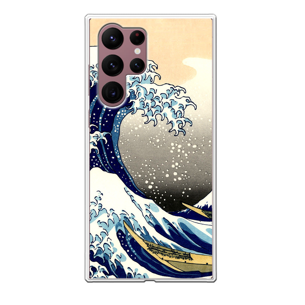 Artistic the Great Wave off Kanagawa Galaxy S22 Ultra 5G Case