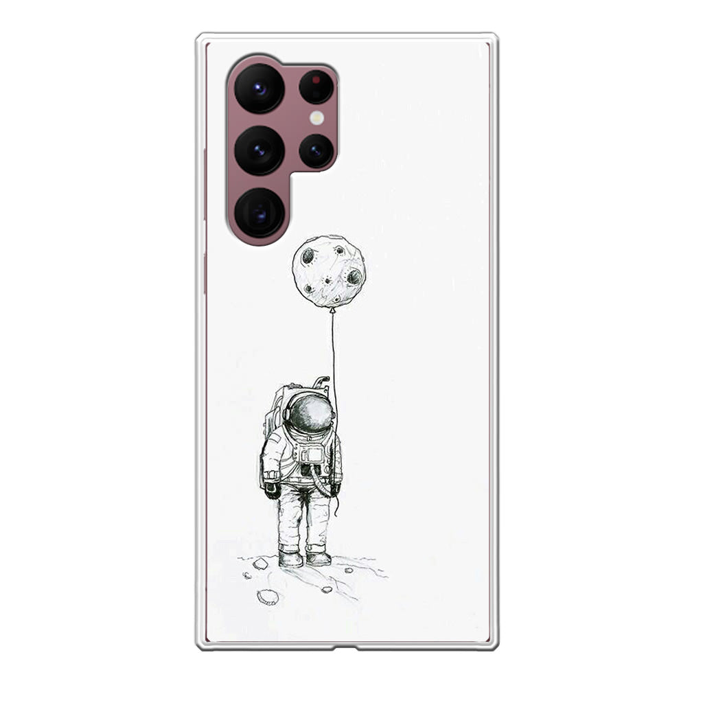 Astronaut Moon Balloon Galaxy S22 Ultra 5G Case