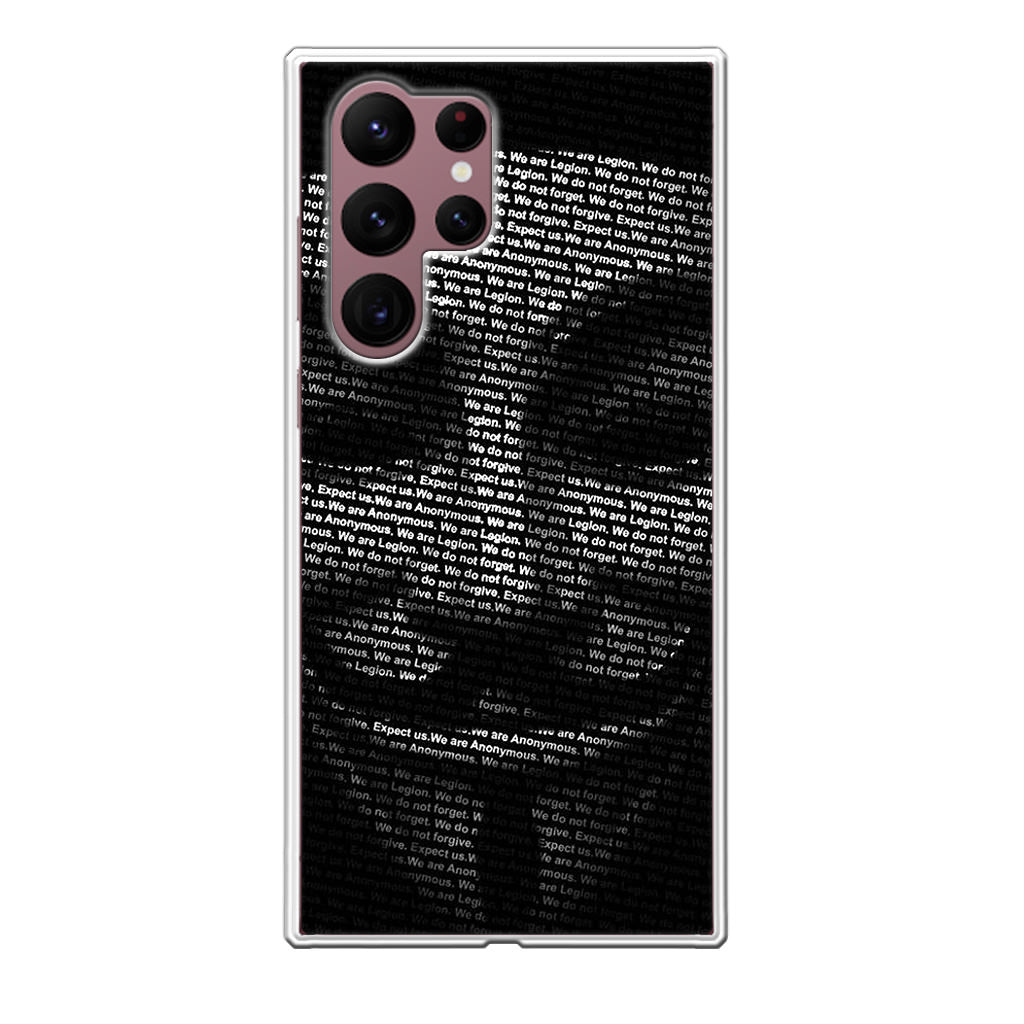 Guy Fawkes Mask Anonymous Galaxy S22 Ultra 5G Case