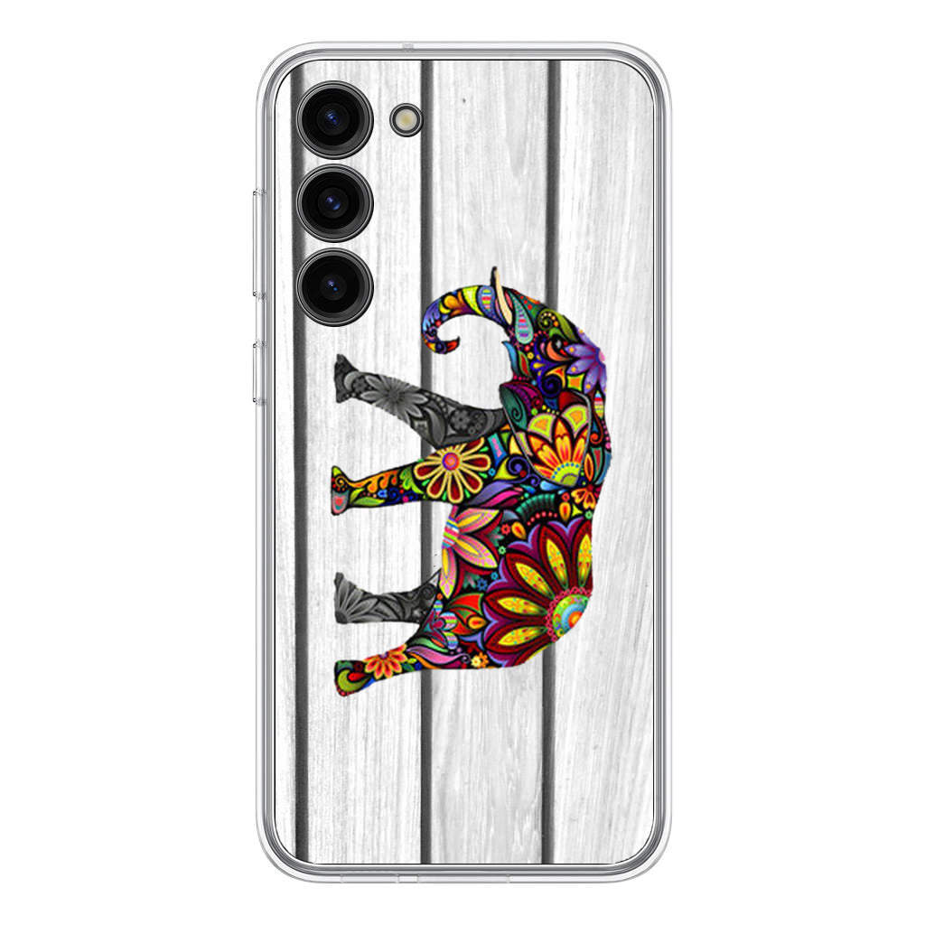 Colorful Elephant Flower Samsung Galaxy S23 / S23 Plus Case