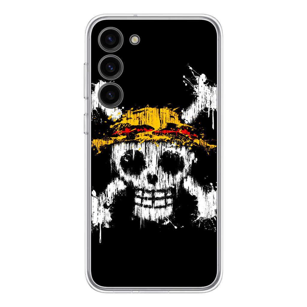 Straw Hat Pirate Logo Paint Samsung Galaxy S23 / S23 Plus Case