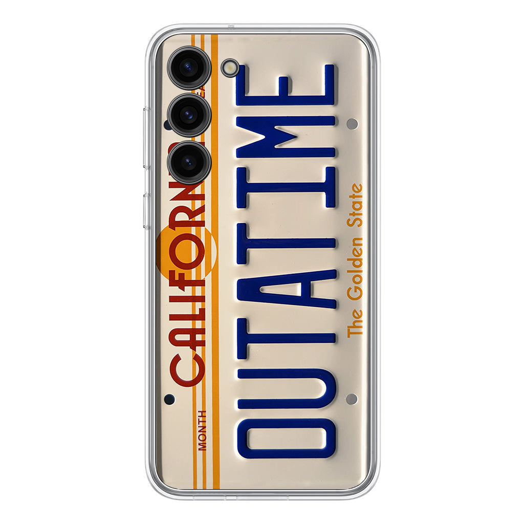 Back to the Future License Plate Outatime Samsung Galaxy S23 / S23 Plus Case