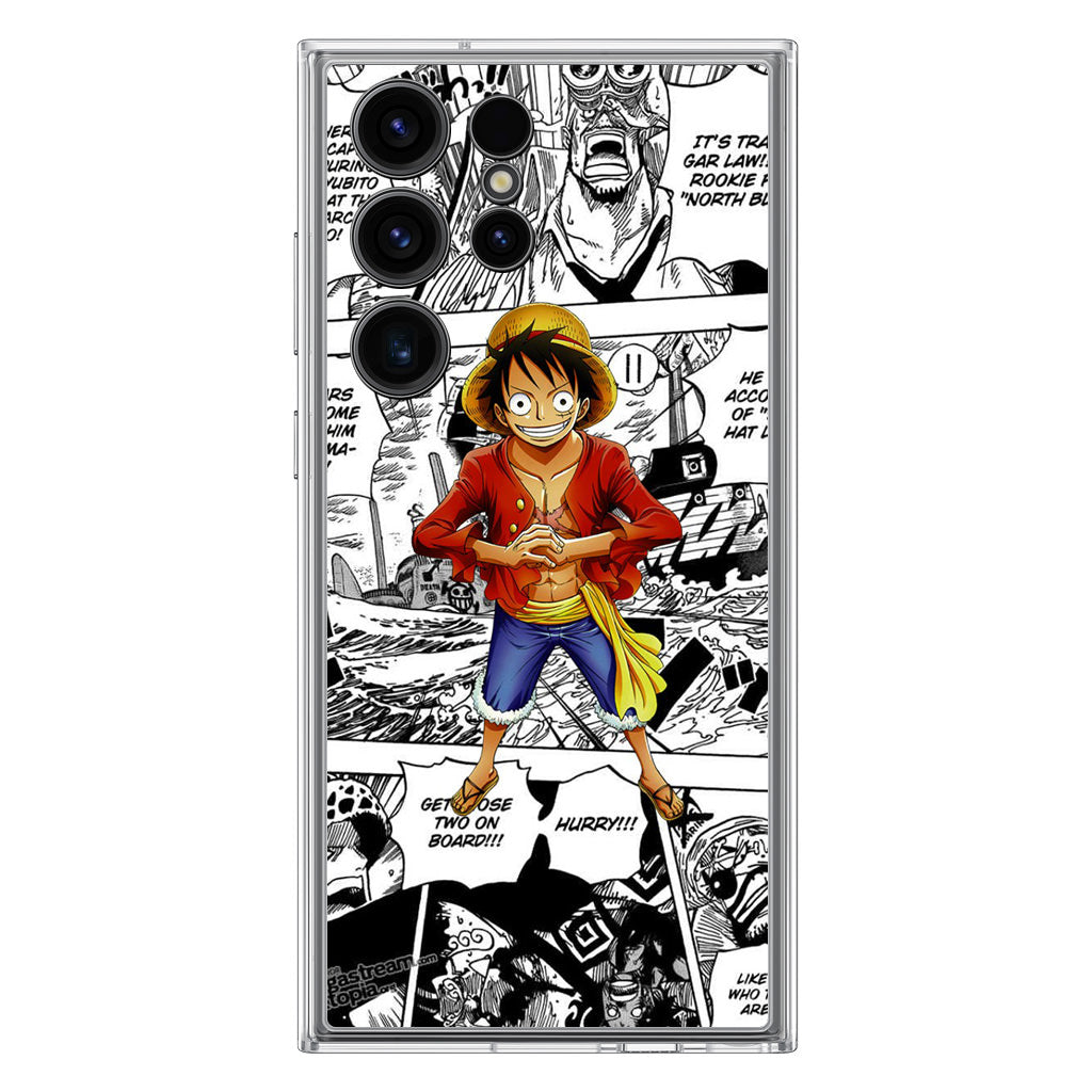 One Piece Luffy Comics Samsung Galaxy S23 Ultra Case