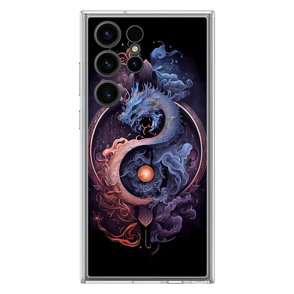 Dragon Yin Yang Samsung Galaxy S23 Ultra Case