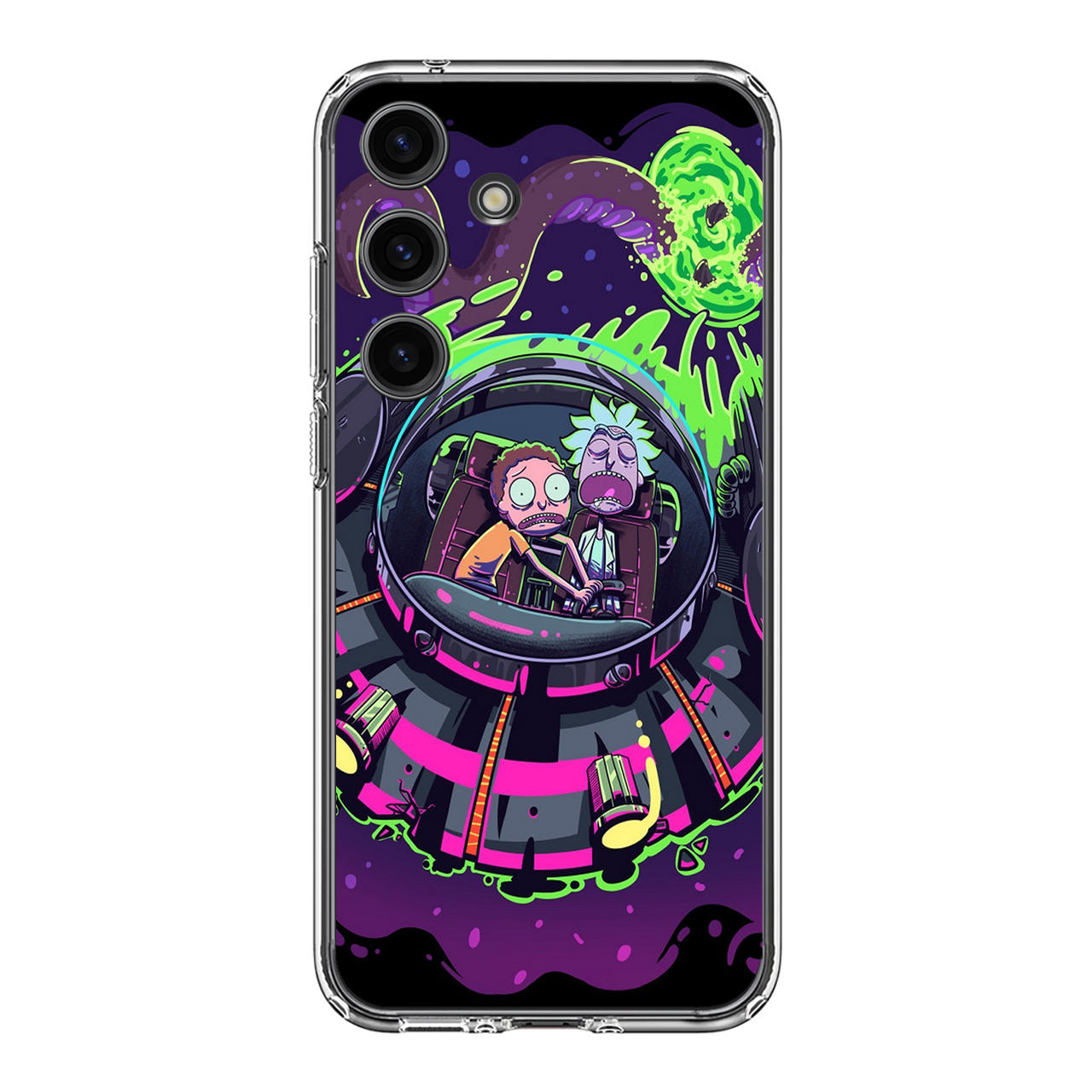 Rick And Morty Spaceship Samsung Galaxy S24 / S24 Plus Case