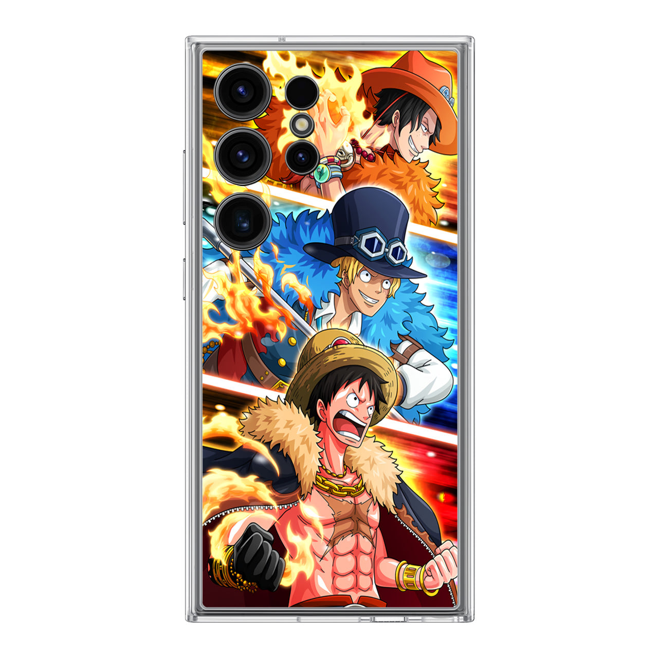 Ace Sabo Luffy Samsung Galaxy S24 Ultra Case