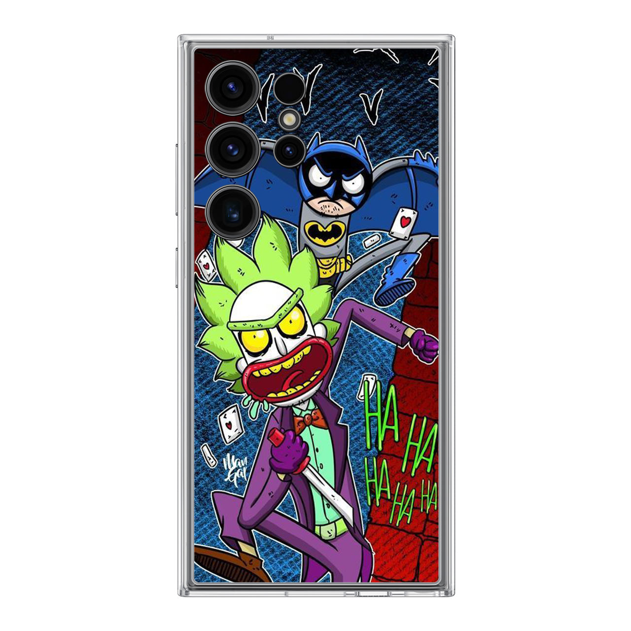 Rick And Morty Bat And Joker Clown Samsung Galaxy S24 Ultra Case