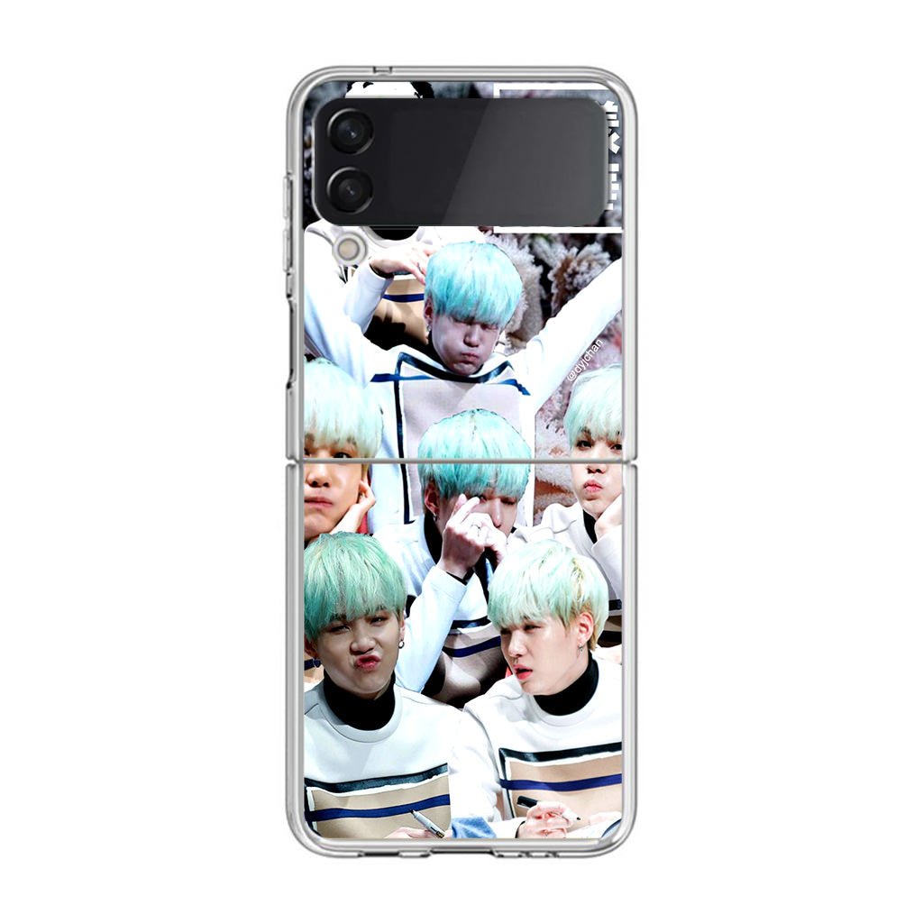 BTS SUGA CUTE Samsung Galaxy Z Flip 4 Case Cover