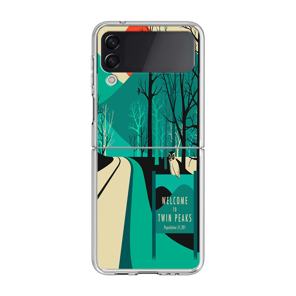 Welcome To Twin Peaks Tribal Pattern Samsung Galaxy Z Flip3 Case