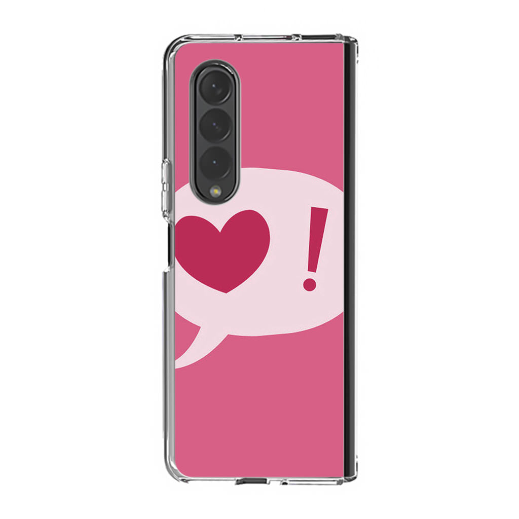 Love Pink Samsung Galaxy Z Fold 4 Case