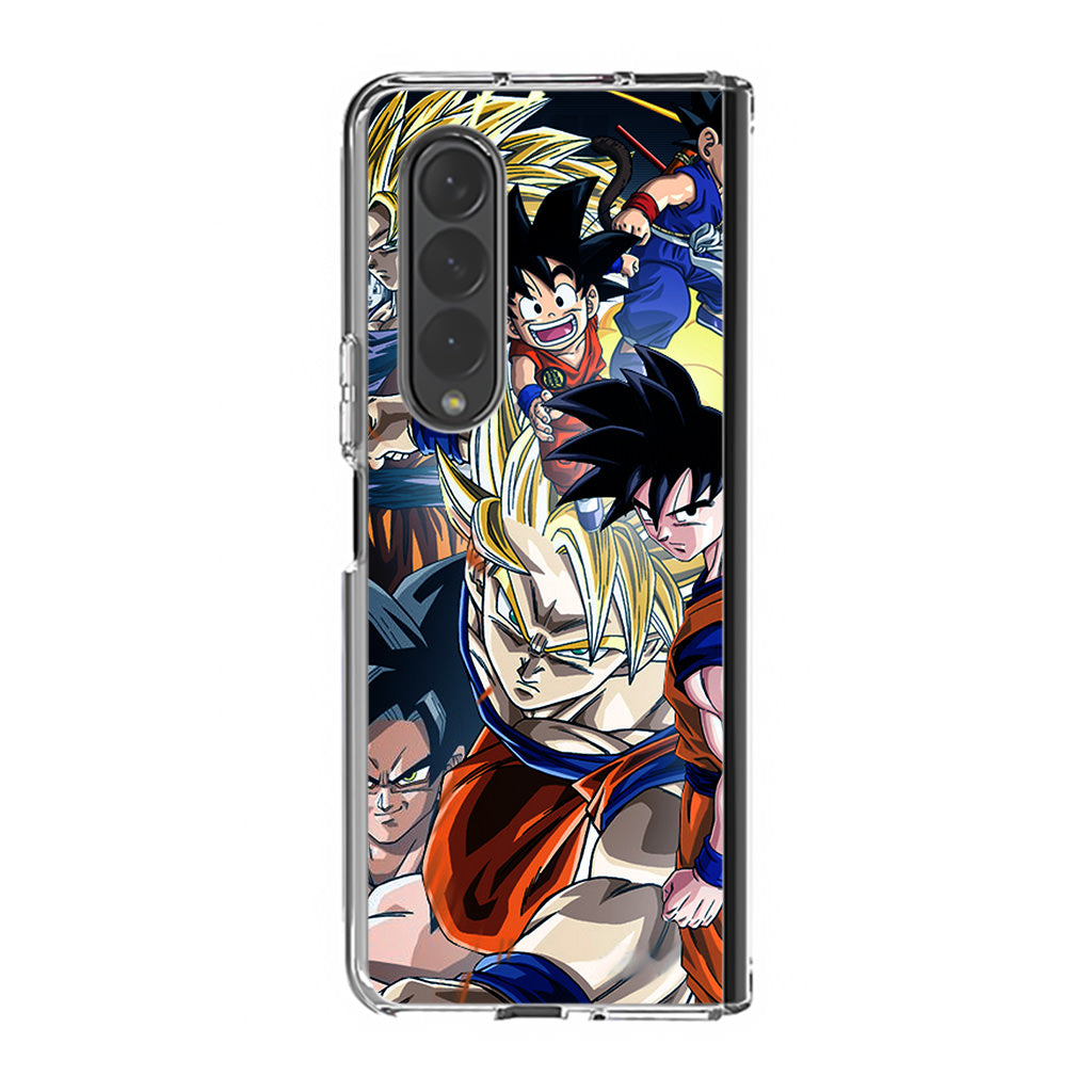 Goku Dragon Ball Samsung Galaxy Z Fold 5 Clear Case