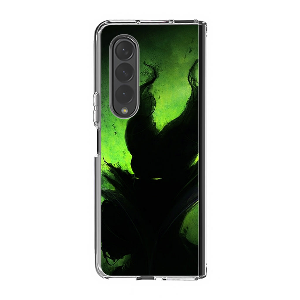 Villains Maleficent Silhouette Samsung Galaxy Z Fold 3 Case