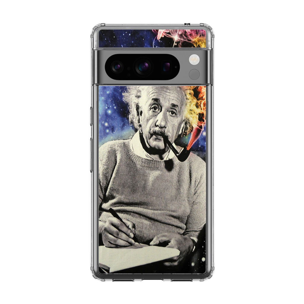 Albert Einstein Smoking Google Pixel 8 Pro Case Customilo