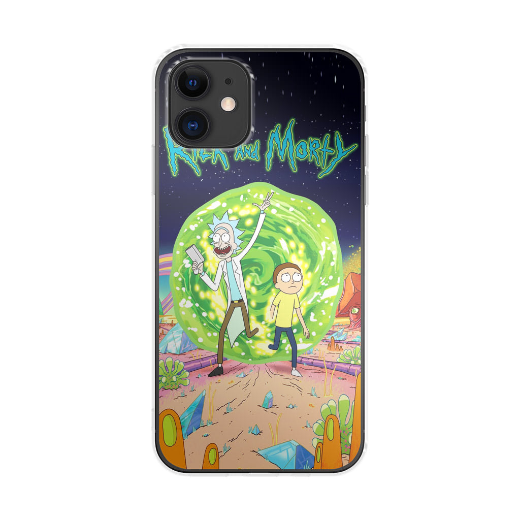 Rick And Morty Portal Gun iPhone 12 Case