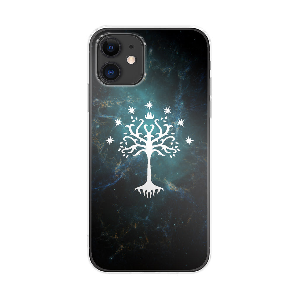 White Tree Of Gondor In Space Nebula iPhone 12 mini Case
