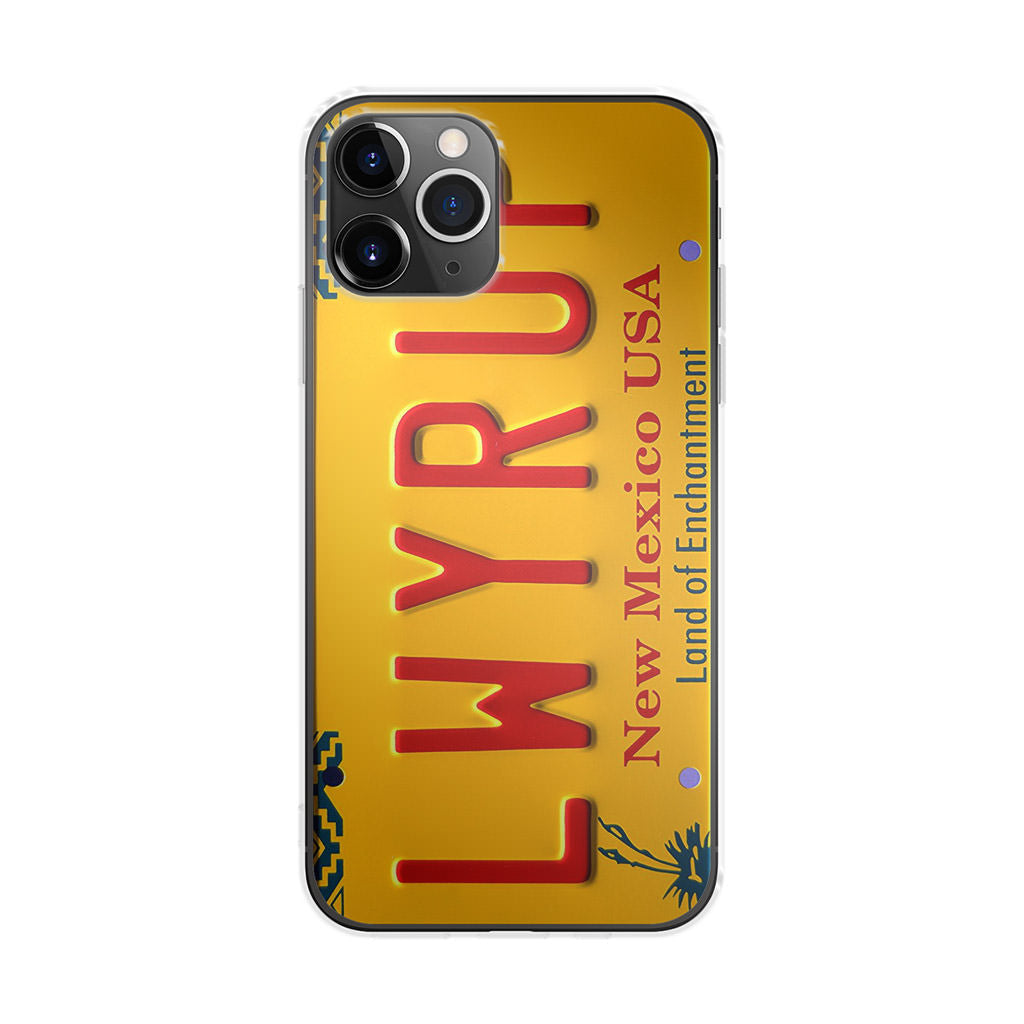 LWYRUP License Plate iPhone 11 Pro Max Case