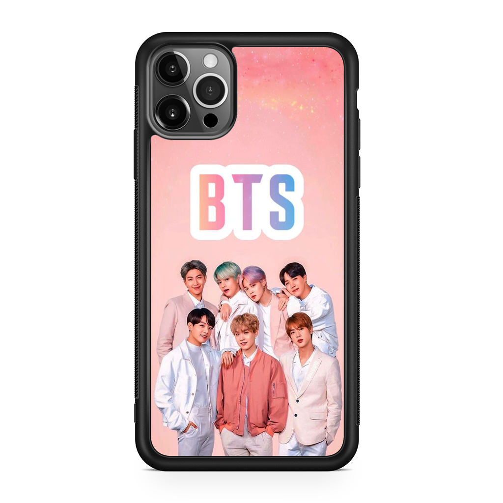 BTS Member in Pink iPhone 12 Pro Max Case