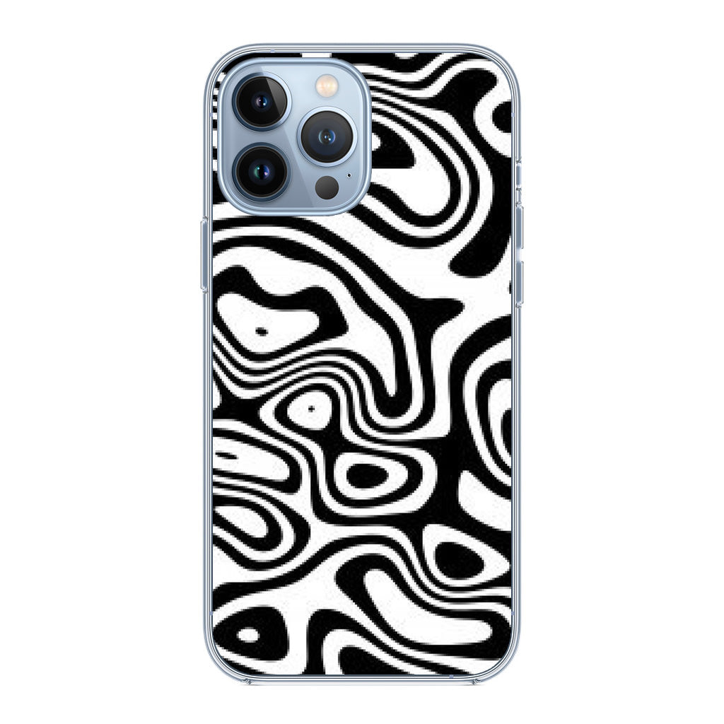 Abstract Black and White Background iPhone 13 Pro / 13 Pro Max Case