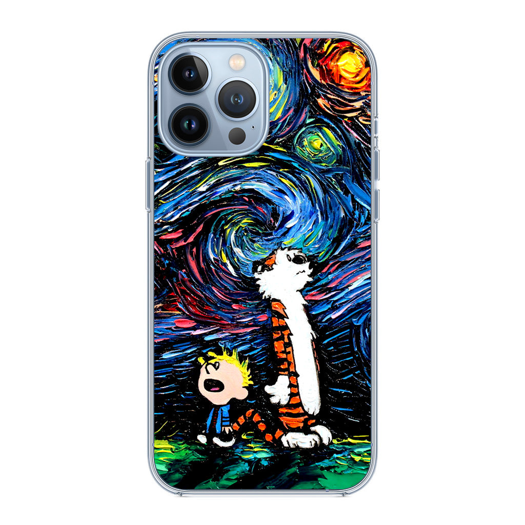 Calvin Art At Starry Night iPhone 13 Pro / 13 Pro Max Case