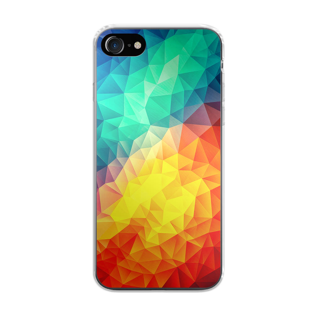 Abstract Multicolor Cubism Painting iPhone SE 3rd Gen 2022 Case