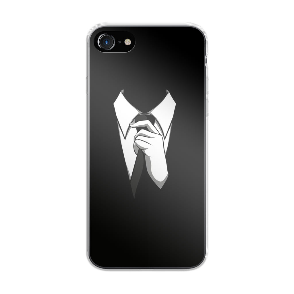 Anonymous Black White Tie iPhone SE 3rd Gen 2022 Case