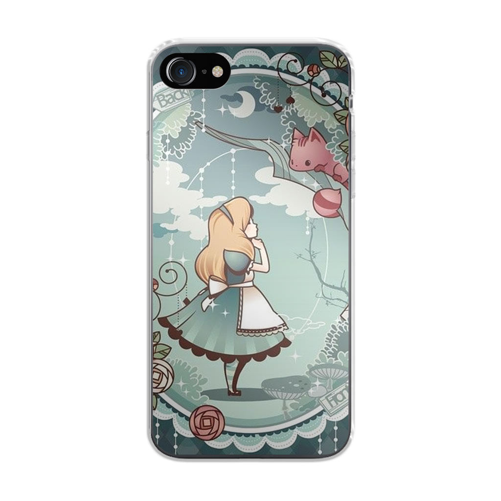 Alice And Cheshire Cat Poster iPhone SE 3rd Gen 2022 Case