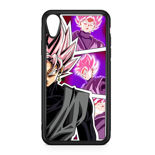 Super Goku Black Rose Collage iPhone XR Case
