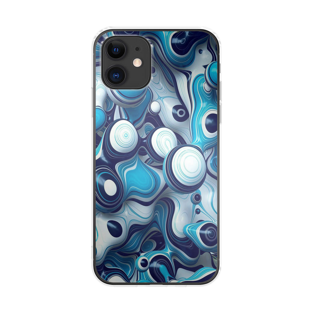 Abstract Art All Blue iPhone 12 Case