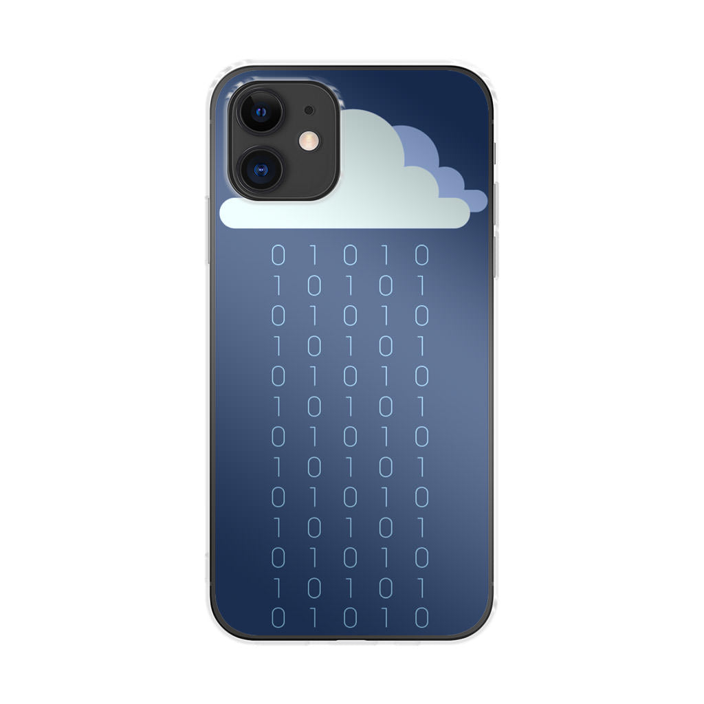 Abstract Binary Minimalist iPhone 12 Case