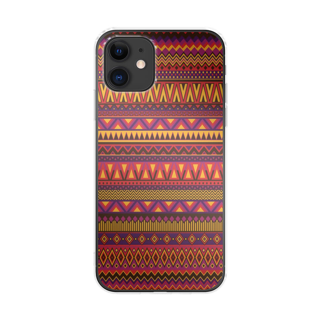 African Aztec Pattern iPhone 12 Case
