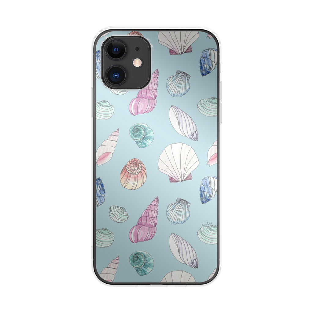 Beach Shells Pattern iPhone 12 mini Case