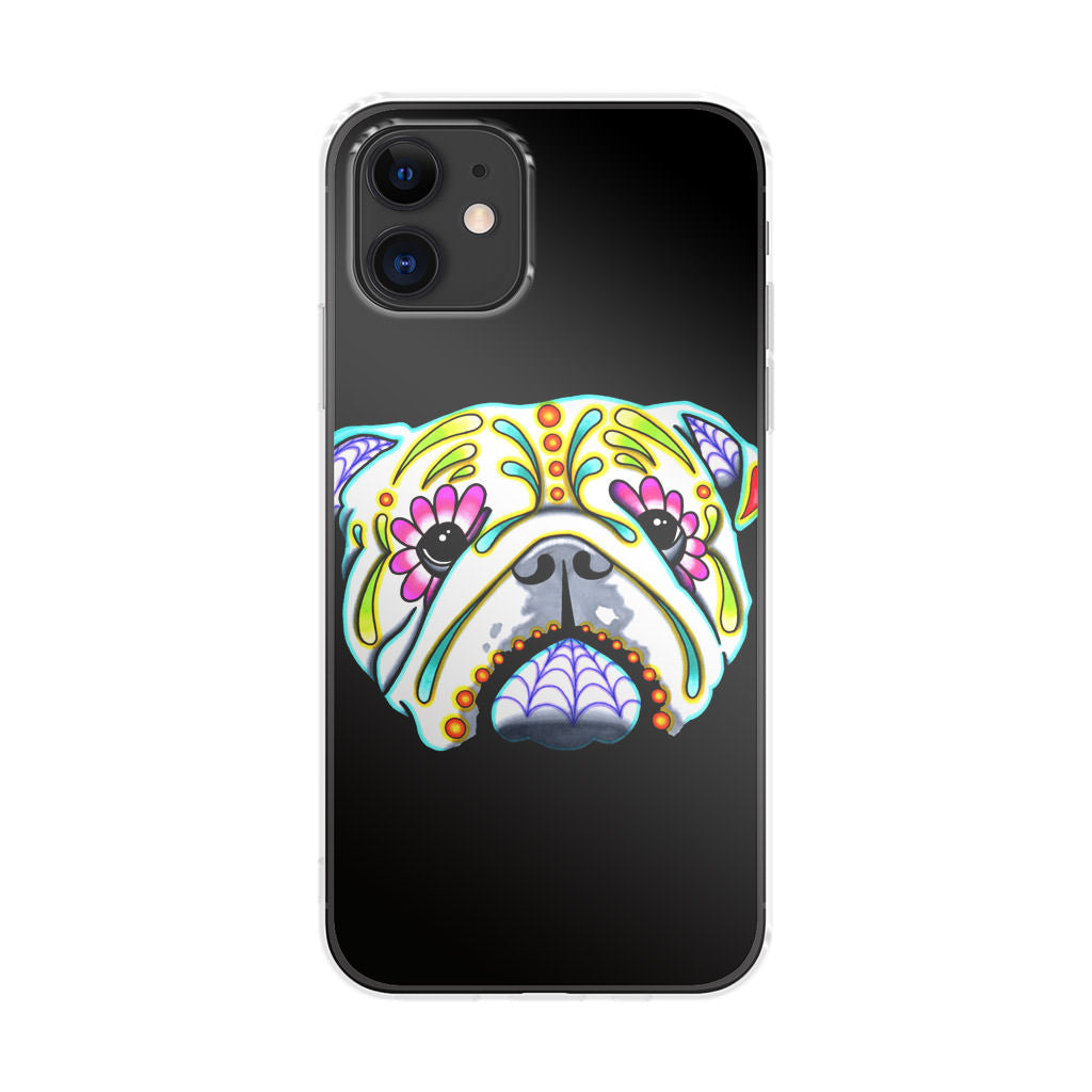 Colorful Bulldog Art iPhone 12 Case