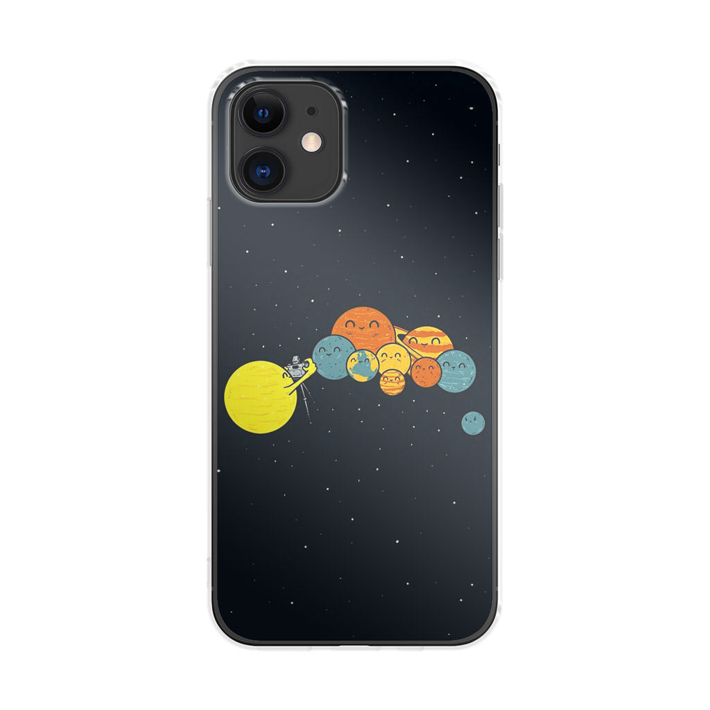 Planet Cute Illustration iPhone 12 mini Case