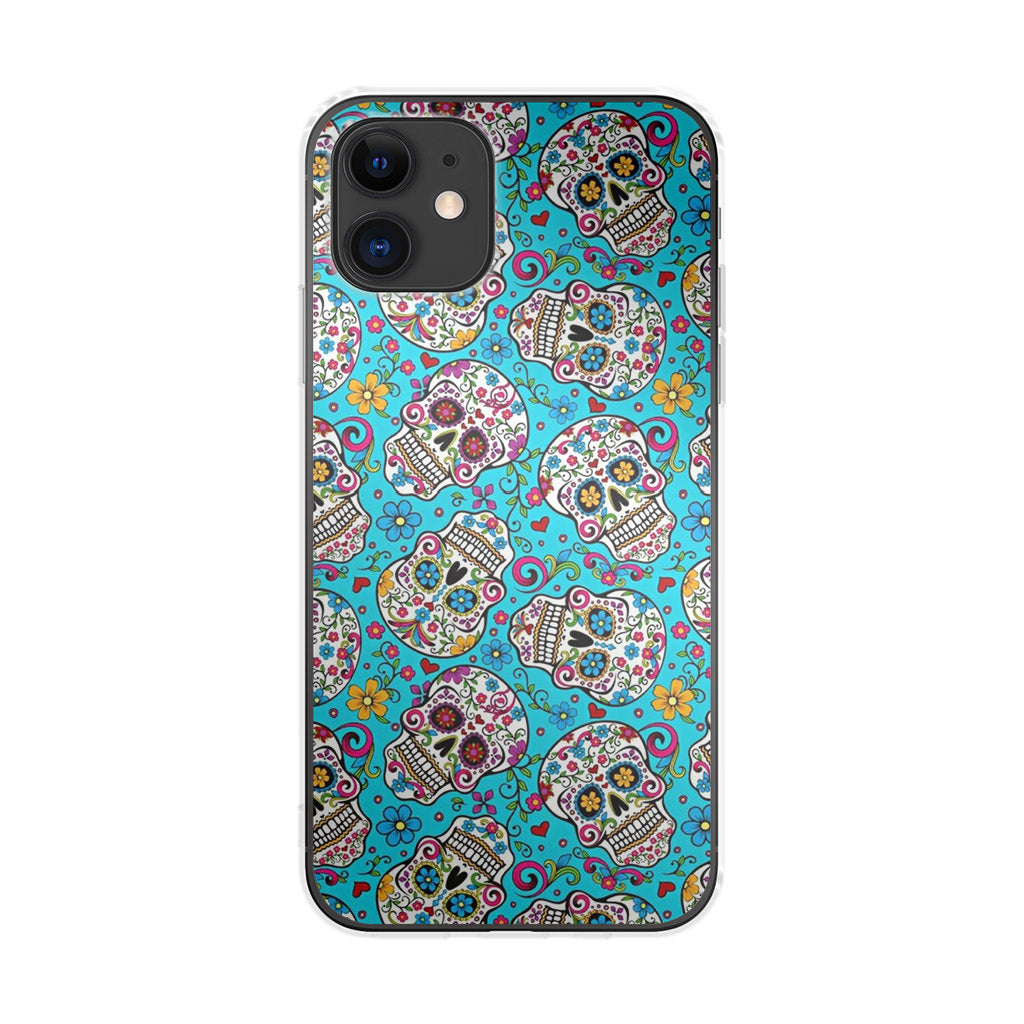 Skull Floral Sugar iPhone 12 Case