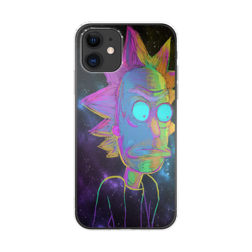 Rick Colorful Crayon Space iPhone 12 mini Case