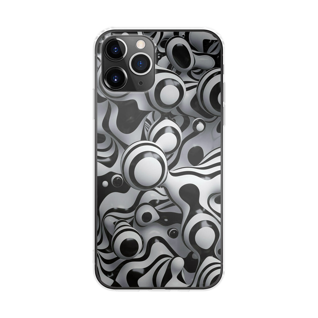 Abstract Art Black White iPhone 11 Pro Max Case