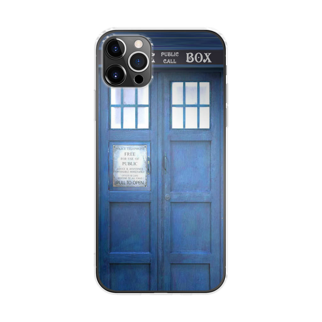 Blue Police Call Box iPhone 12 Pro Case