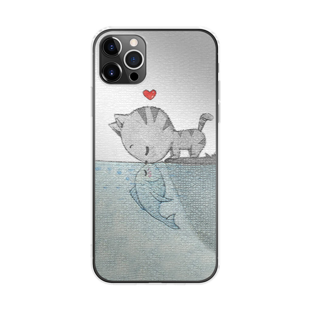 Cat Fish Kisses iPhone 12 Pro Max Case