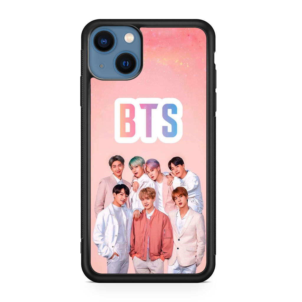 BTS Member in Pink iPhone 13 / 13 mini Case – Customilo
