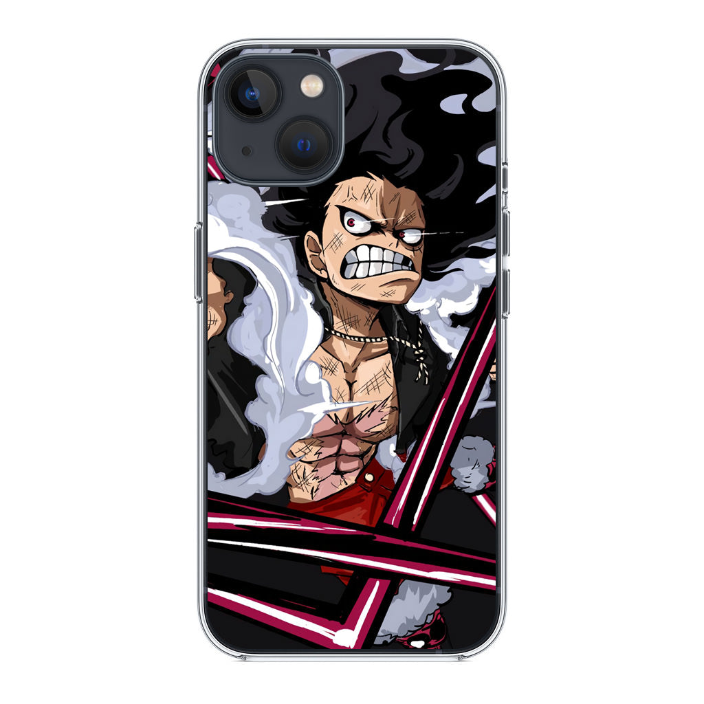 Luffy Snake Man Culverin Art iPhone 14 / 14 Plus Case